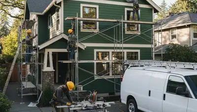Vinyl siding installation in Portland, OR by a professional siding contractor