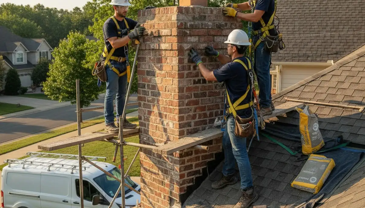 Portland, OR chimney repair by FX Remodeling & Exteriors for cracked masonry and weather damage