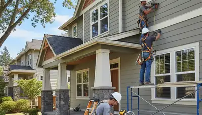 Vinyl siding installation service in Portland, OR for a residential home exterior