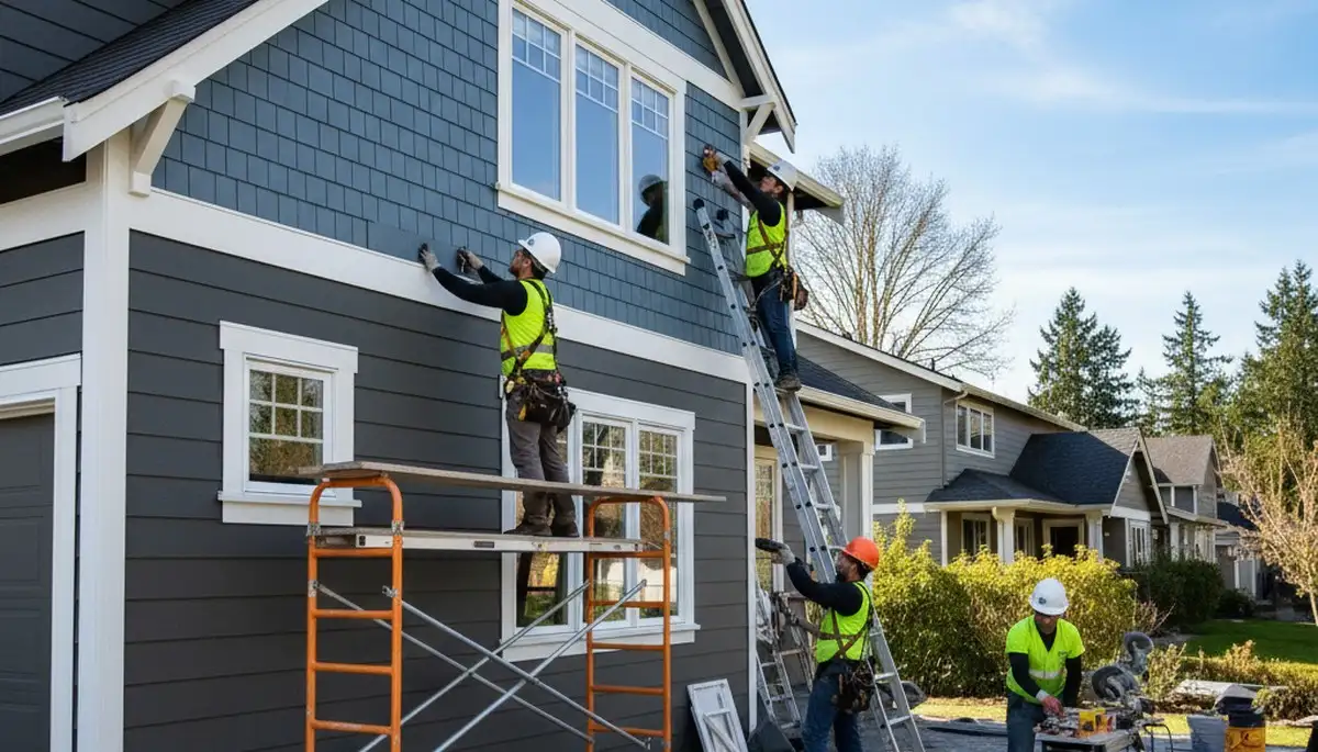 Siding contractor in Portland, OR providing vinyl siding installation and replacement services