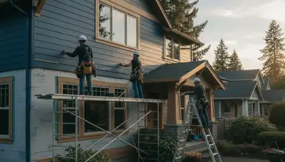 Vinyl siding installation in Portland, OR by a professional siding contractor