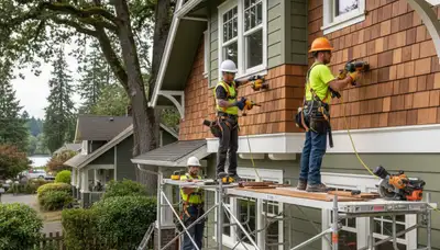 Vinyl siding installation service in Portland, OR for residential home exterior upgrade