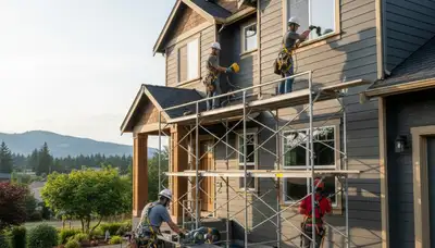 Vinyl siding installation in Portland, OR for a residential home exterior
