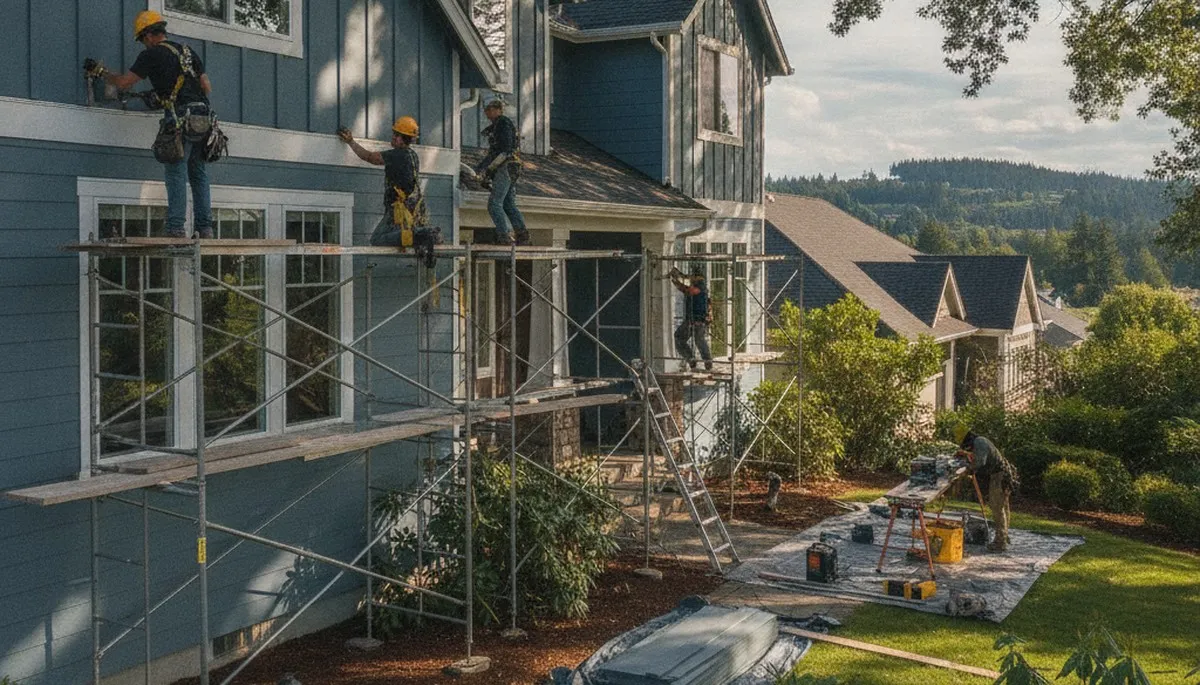 Vinyl siding installation service in Portland, OR for a residential home exterior