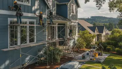 Vinyl siding installation service in Portland, OR for a residential home exterior