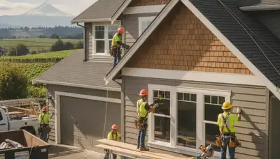 Siding contractor in Portland, OR providing professional vinyl siding installation and replacement