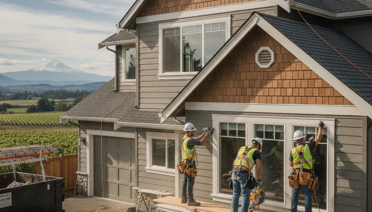 Vinyl siding installation service in Portland, OR for residential homes
