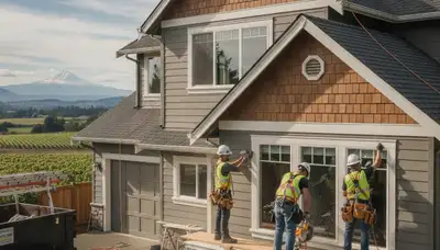 Vinyl siding installation service in Portland, OR for residential homes