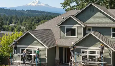 Portland, OR vinyl siding installation for residential home exterior by local siding contractor