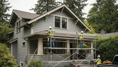 Vinyl siding installation in Portland, OR by a professional siding contractor
