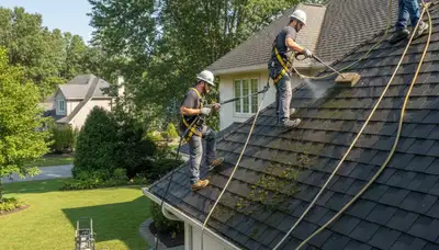 Professional roof cleaning for siding homes in Portland, OR by FX Remodeling & Exteriors