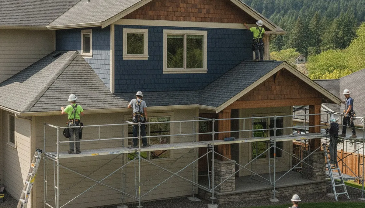 Vinyl siding installation service in Portland, OR for a home exterior upgrade