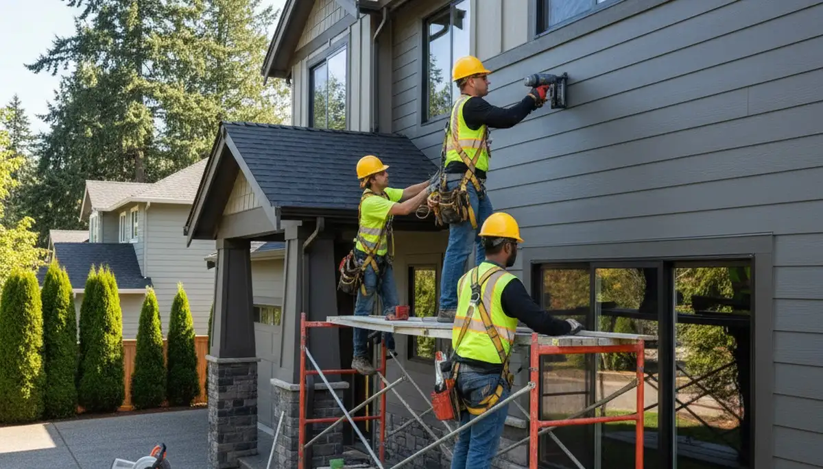 Vinyl siding installation service in Portland, OR for a home exterior upgrade
